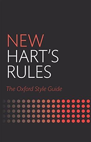 Anne Waddingham: New Hart's Rules: The Oxford Style Guide (2014)