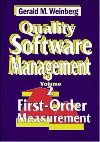 Gerald M. Weinberg: Quality Software Management (Hardcover, 1993, Dorset House Publishing Company, Incorporated)