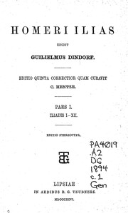 Homer: Homeri Ilias (Ancient Greek language, 1894, In aedibus B. G. Teubneri)