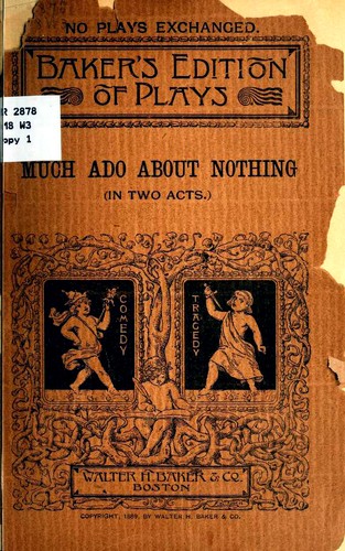 William Shakespeare: Shakespeare's Much ado about nothing (Paperback, 1894, W. H. Baker & co.)