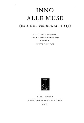 Hesiod: Inno alle muse (Italian language, 2007, F. Serra)