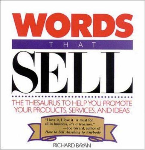 Richard Bayan: Words that sell (1987, Contemporary Books)