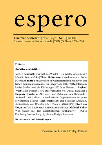 Jochen Knoblauch, Rolf Raasch, Markus Henning, Jochen Schmücker: espero 3 (Paperback, German language, 2021, Libertad Verlag)