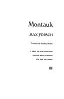 Max Frisch: Montauk (1976, Harcourt Brace Jovanovich)