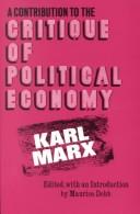 Karl Marx: Contribution to the Critique of Political Economy (Paperback, 1979, International Publishers)