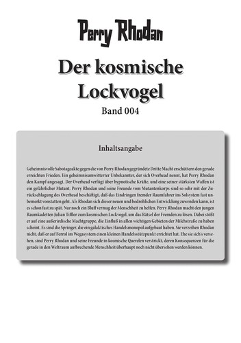 William Voltz: Der kosmische Lockvogel (German language, 1981, Moewig)